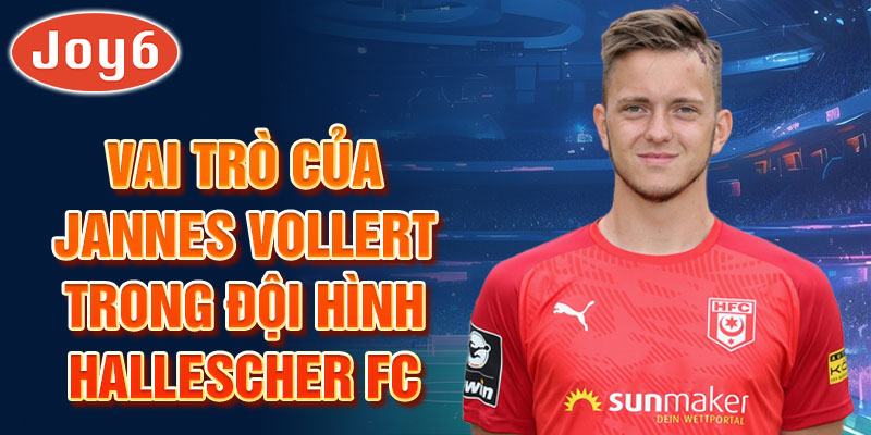 Vai trò của Jannes Vollert trong đội hình Hallescher FC