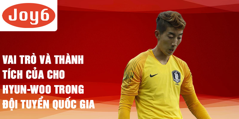 Vai trò và thành tích của Cho Hyun-woo trong đội tuyển quốc gia